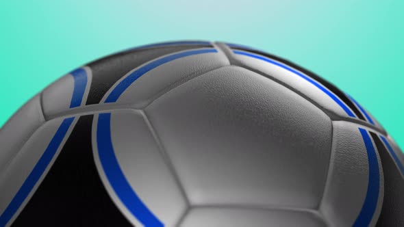 Minimal Football Close Sports Background Blue