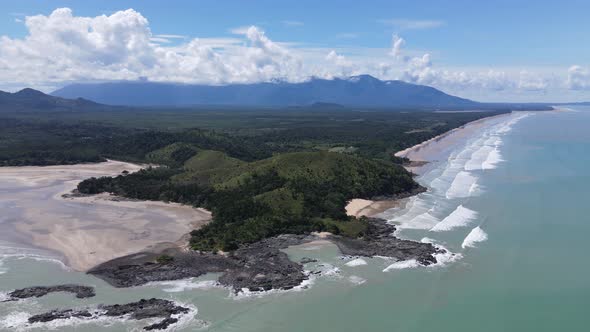 The Beaches at the most southern part of Borneo Island