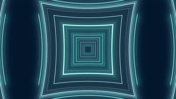 Blue Digital Sci Fi Tunnel Background