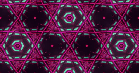 Looped kaleidoscope Abstract Symmetrical  Of Geometric Seamless Pattern shape alt