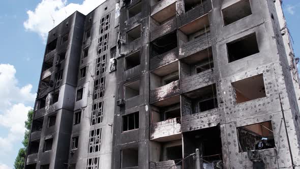 War in Ukraine  Destroyed Building in Borodyanka