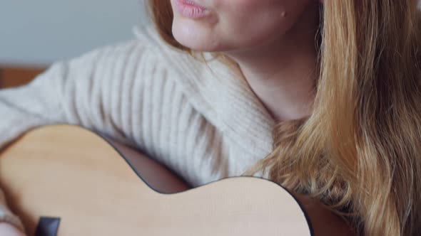 Woman Musician Singing