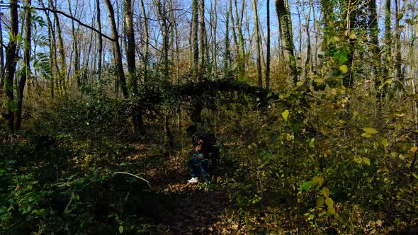 Fall Walking Man