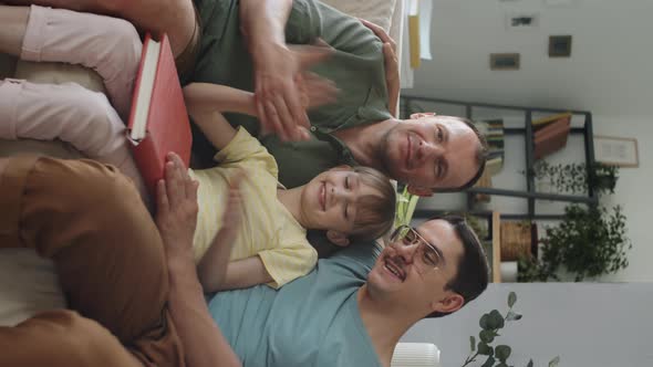 Happy LGBTQ Family With Kid