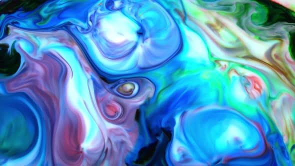 Abstract Colorful Sacral Liquid Waves Texture 975