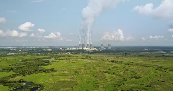 Nuclear Power Plant Aerial