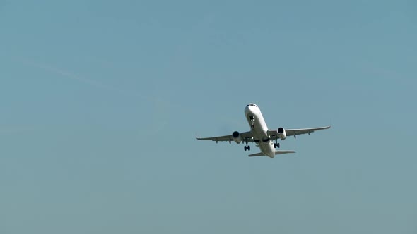 Commercial Aircraft Airliner Jet in Flight