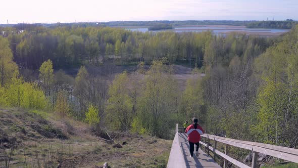 The Long Workout Stairs in the Middle of the Park