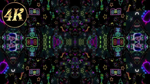 Neon Doodle Music 03 alt