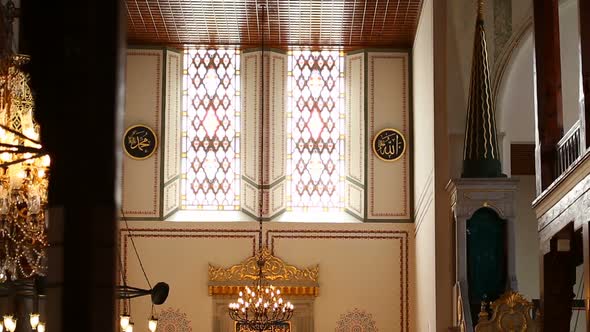 Istanbul Arap Mosque Interior 