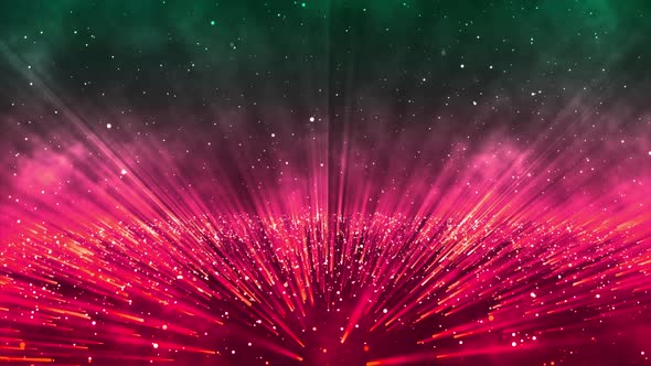 Abstract Bright Red Color Particles Background