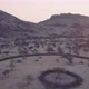Aerial view of a traditional village in desert at sunset, Angola - VideoHive Item for Sale