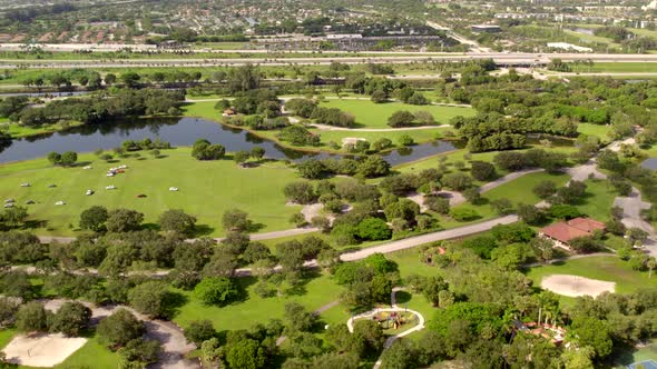 Markham Park 4k Aerial Video