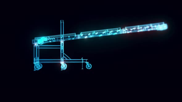 Inclination Loading Conveyor Hologram Rotating 4k alt