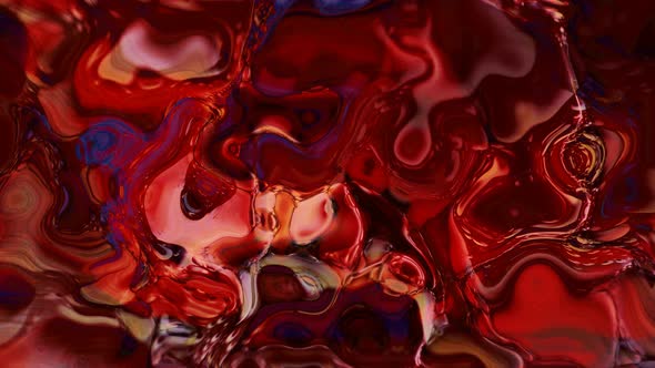 New abstract background liquid effect, Black Red Dark Color Water Paint Liquid Animation