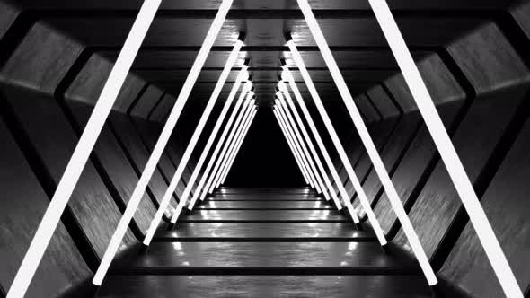 White Triangle Neon Tunnel alt