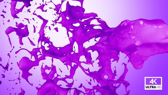 Splash Of Purple Paint V7