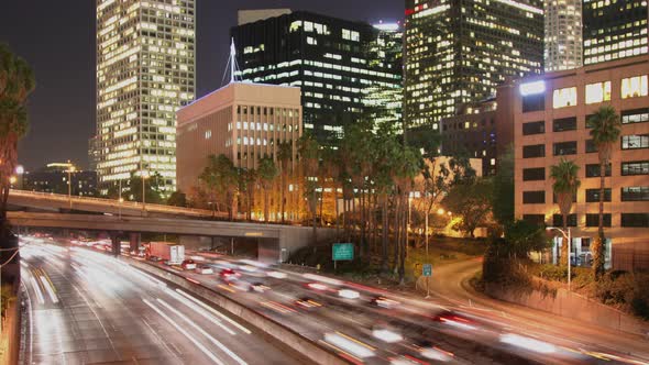 Loopable Time Lapse Traffic Los Angeles