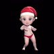 Santa baby dancing isolated with alpha - VideoHive Item for Sale