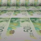 Israeli 50 shekels bills on money printing machine. Video of printing cash. - VideoHive Item for Sale