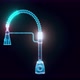 Kitchen Faucet Hologram Rotating 4k - VideoHive Item for Sale