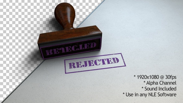 Rejected Stamp