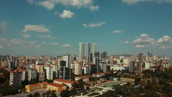 Istanbul Urbanization Aerial Video