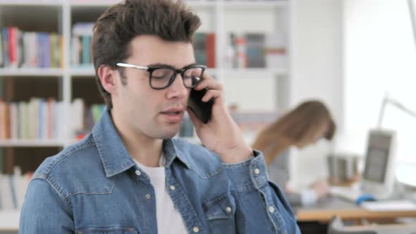 Negotiation Creative Man Talking on Phone