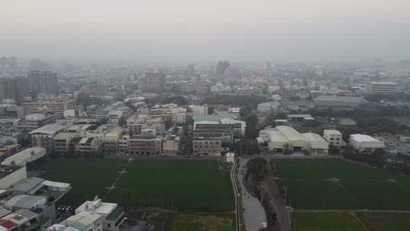 The Aerial view of Taichung