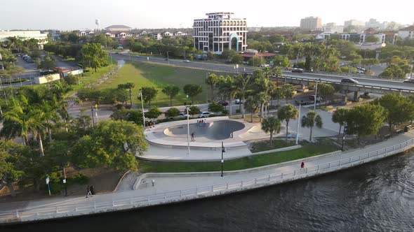 incredible public skatepark in downtown Bradenton, Florida