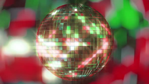 Bright Colored Disco Ball