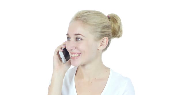 Phone Call, Woman Talking On Smartphone