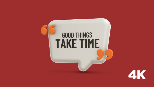 Inspirational Quote: Good Things Take Time