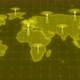 Yellow Color Network Tower Wave Signal Animated On World Map - VideoHive Item for Sale
