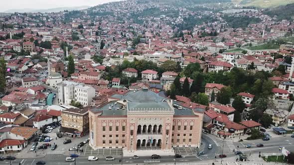 View At City Hall In Old Town Center Of Sarajevo V2