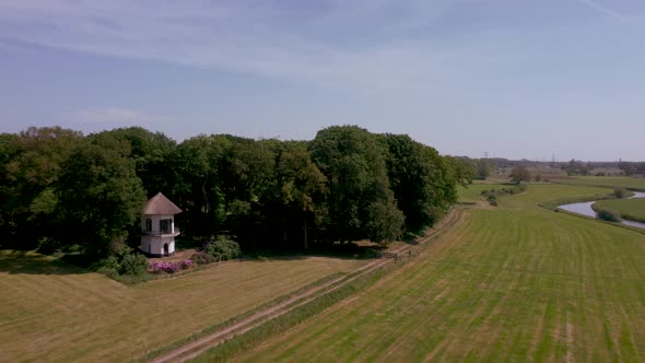 Tea house 'Staringkoepel' near Lochem in the Netherlands. Area is called the Achterhoek.