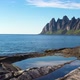 Popular travel destination and Rock Davil’s Jaw in the sunny summer day, Norway,island Senja - VideoHive Item for Sale