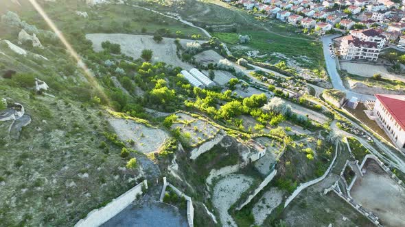 Great hotel in Cappadocia Aerial View 4 K Urgup City