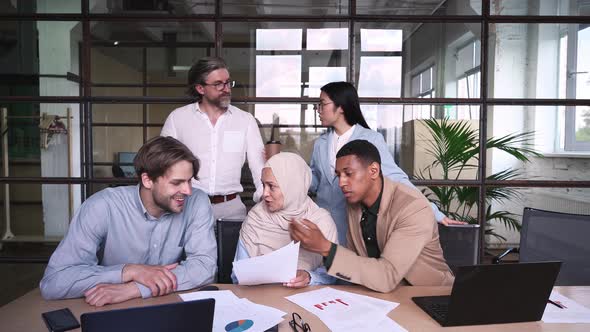 Business team working in the office