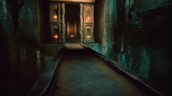 Old Stone Bridge Inside Big Cave alt