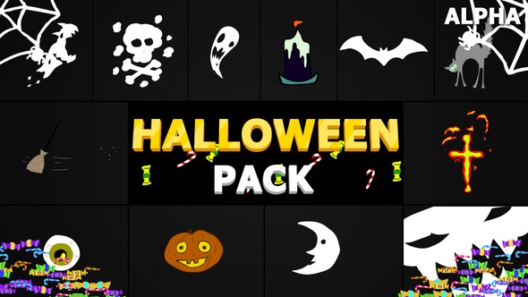Halloween Elements | Motion Graphics Pack alt