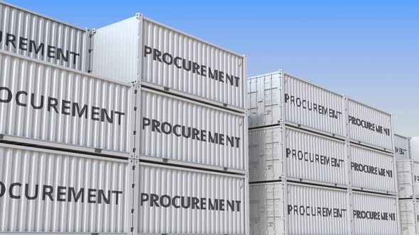 Containers with PROCUREMENT Text