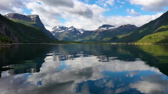 Aerial Footage Beautiful Nature Norway.