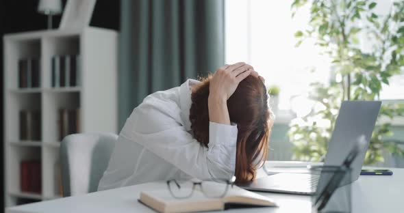 Woman Feeling Tired After Work