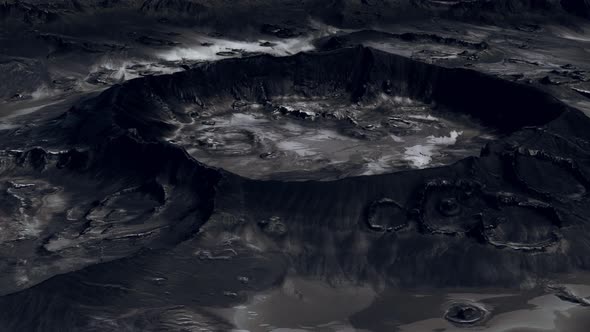 Moon Surface with Many Craters alt