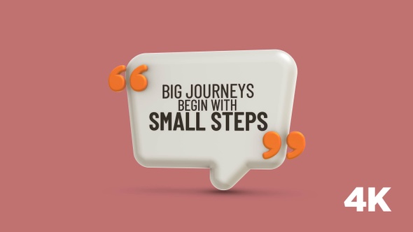 Inspirational Quote: Big journeys begin with small steps