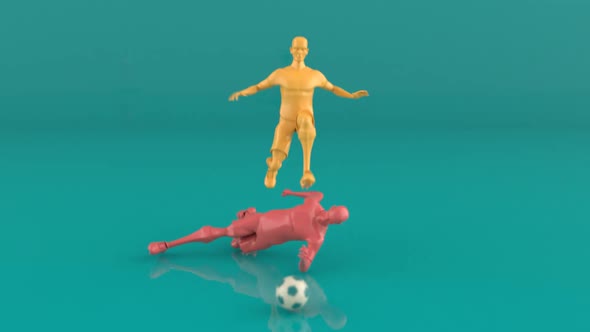 3D motion design of a football game alt