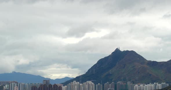 Hong Kong residential skyline