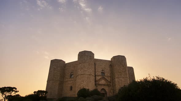 Castel del Monte day to night timelapse