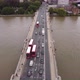 Aerial View of Putney Bridge and Bus Stop on It - VideoHive Item for Sale